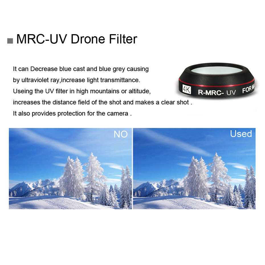 DJI Mavic Pro CPL UV STAR ND 4 - Drone Camera Filter 리뷰 및 가격