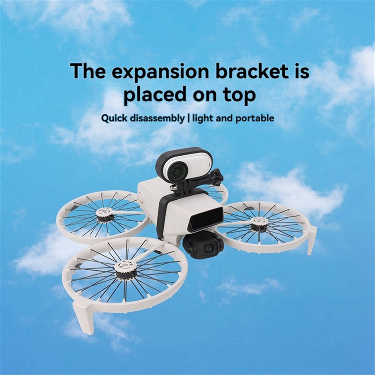 플립 드론 확장용 상부 확장 브래킷 플라스틱 - Drone Camera Action 리뷰 및 가격