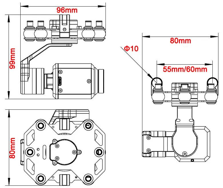 타로 TL3T20 3축 짐벌 640 열화상 및 가시광선 - Drone Camera Thermal 리뷰 및 가격